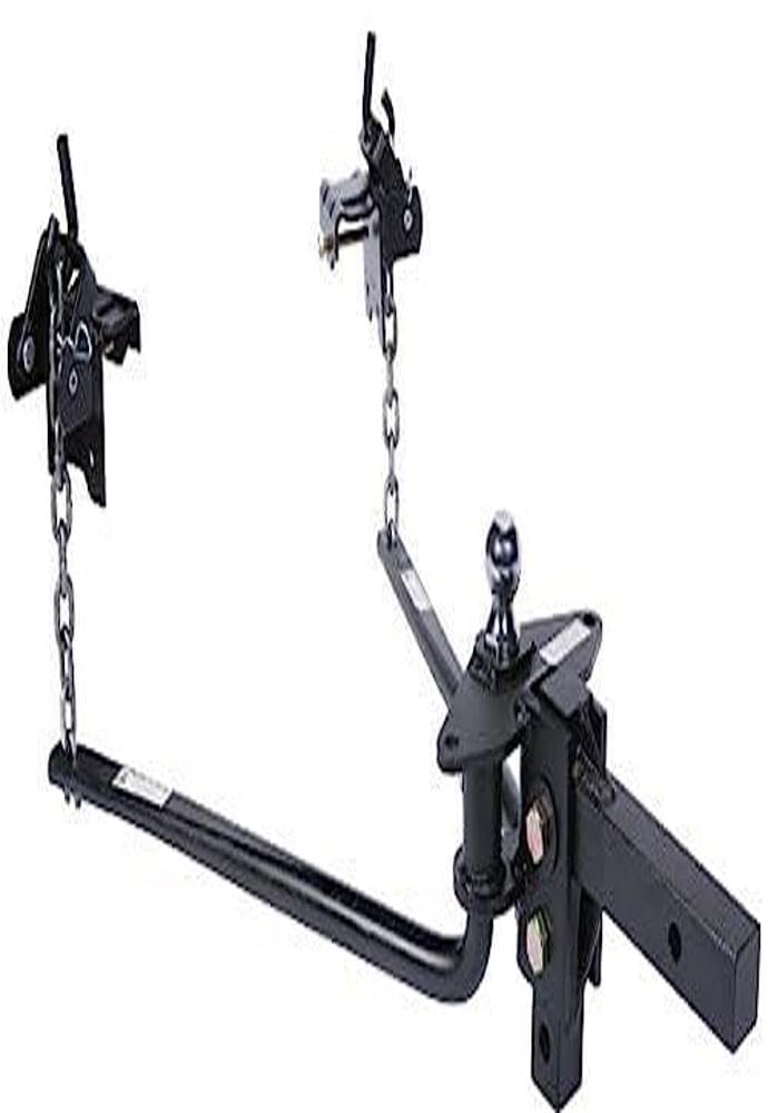 Husky 31422 Round Bar Weight Distribution Hitch With Bolt-Together Ball Mount/Shank Assembly 800 Lbs Max Tongue