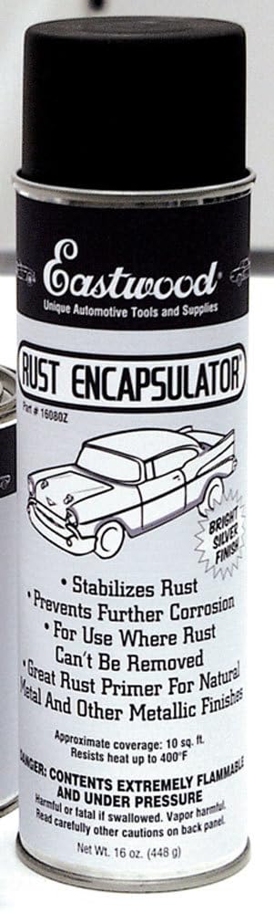 Eastwood Silver Rust Encapsulator 15 Oz Aerosol Prevents Rust Corrosion Epoxy Fortified Low Voc Formula