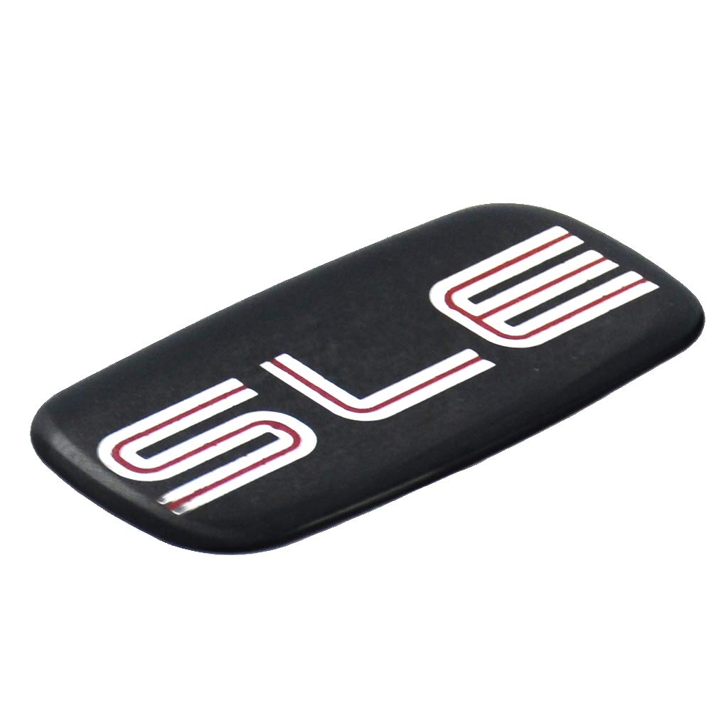 Pair Set Of 2 Sle Nameplate Emblem 3D Badge Replacement For Gmc Chevrolet Sierra Suburban Yukon 1500 2500 3500 (Silver/Black)