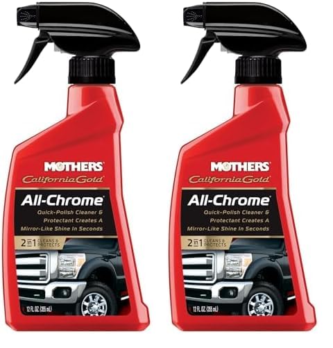 Mothers 05222 California Gold All Chrome Polish, 12 Oz. (Pack Of 2)