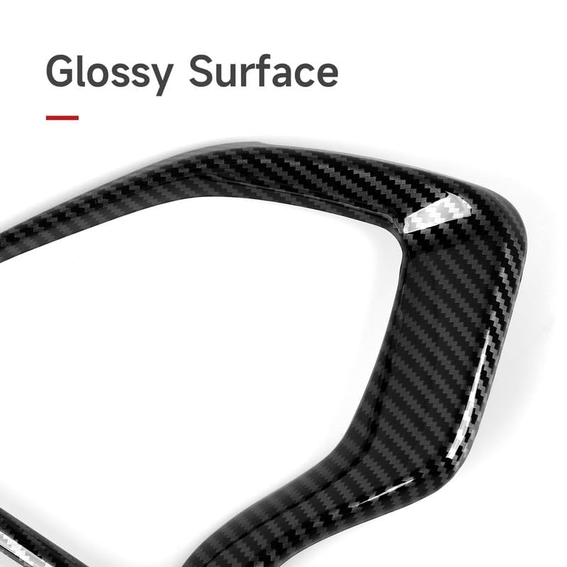 BRMYL Dashboard Instrument Panel Decals for Honda Civic 2016 2017 2018 2019 2020 2021 10th Gen Accessories ABS Carbon Fiber Inte