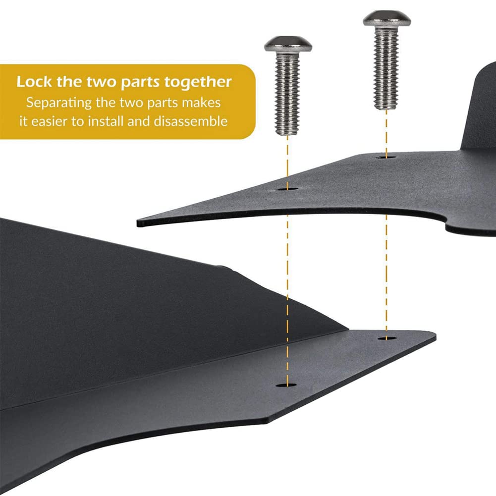 TIOYAR Wrangler Inner Fender Liners Kit for 2007-2018 Jeep Wrangler JK/JKU, Alloy Steel, Black, Model JK-QHNC03-A