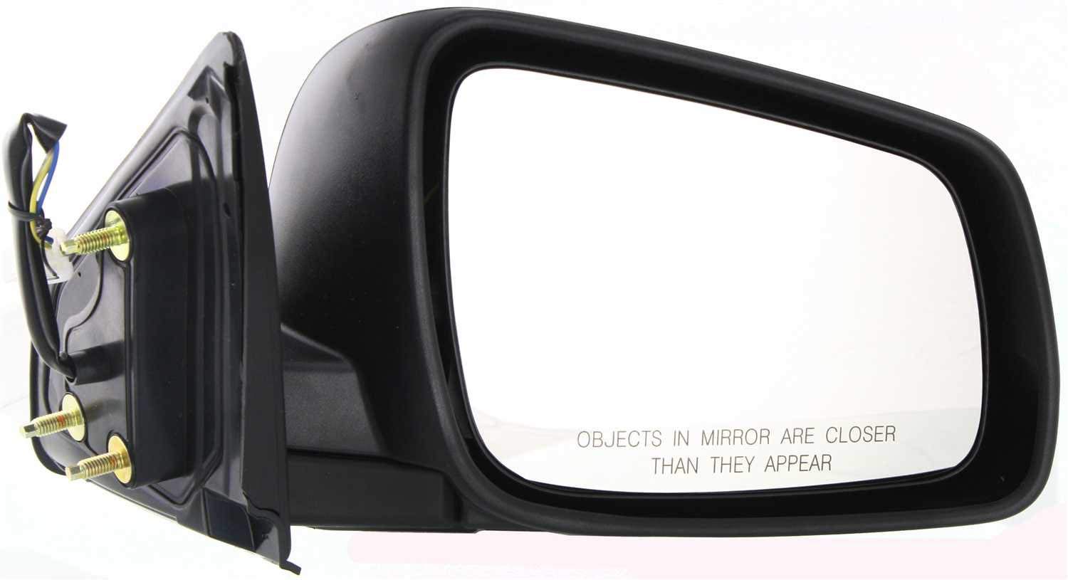 Kool Vue Passenger Side Power Non-Heated Mirror for Mitsubishi Lancer 2008-2014 Textured Hatchback, Sedan & Wagon