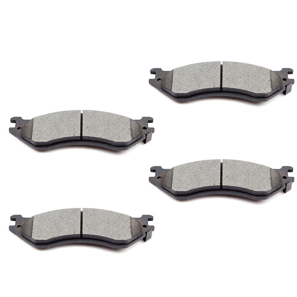 Cciyu D702 Rear Semi-Metallic Disc Brake Pads Kit For Dodge B1500 Durango Ram 1500 Ram 1500 Van For Ford Expedition For F-150 Fo