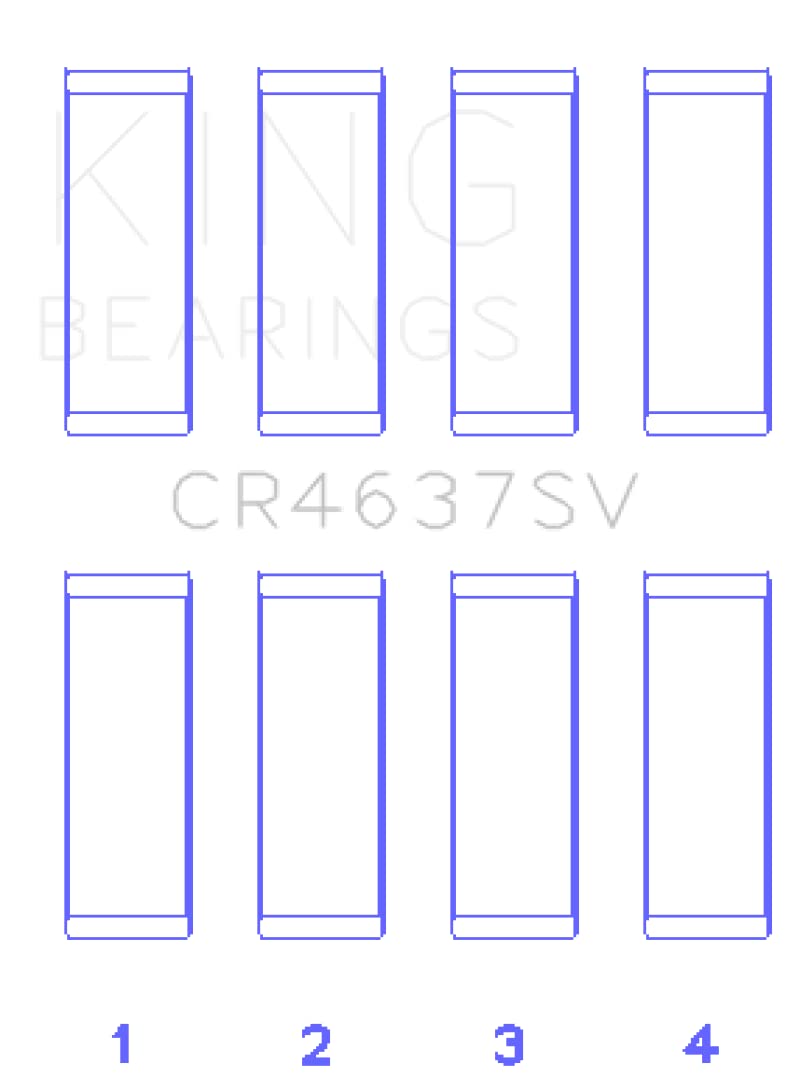 King Engine Bearings - Audi Byt/Cdnc/Cczd/Cpsa Connecting Rod Bearing Set (Cr4637Sv)