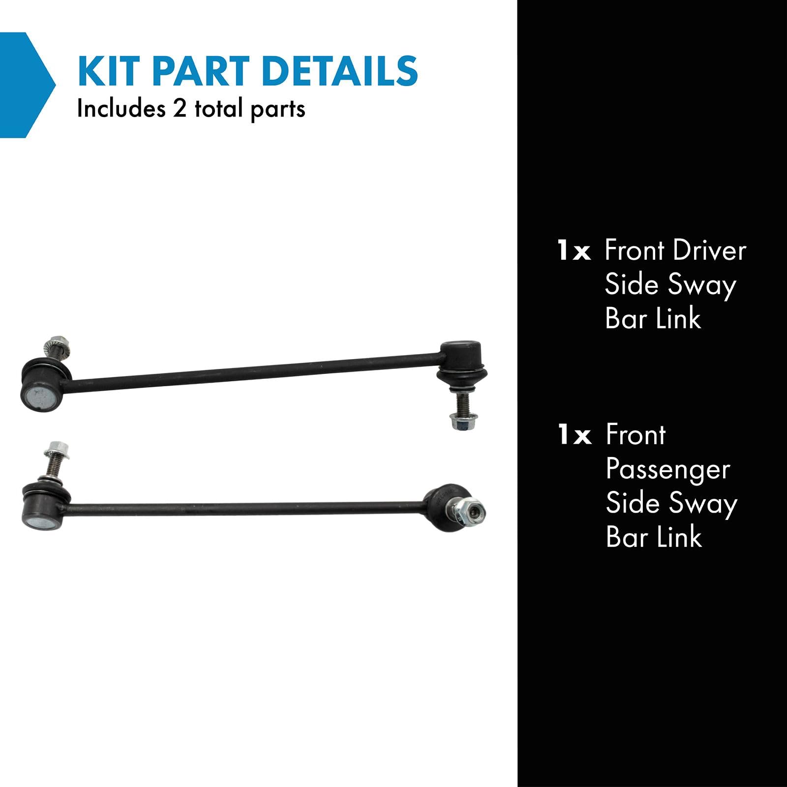 Trq Front Suspension Sway Bar End Link Lh Rh Pair Set 2Pc Compatible With F30 M Sport New