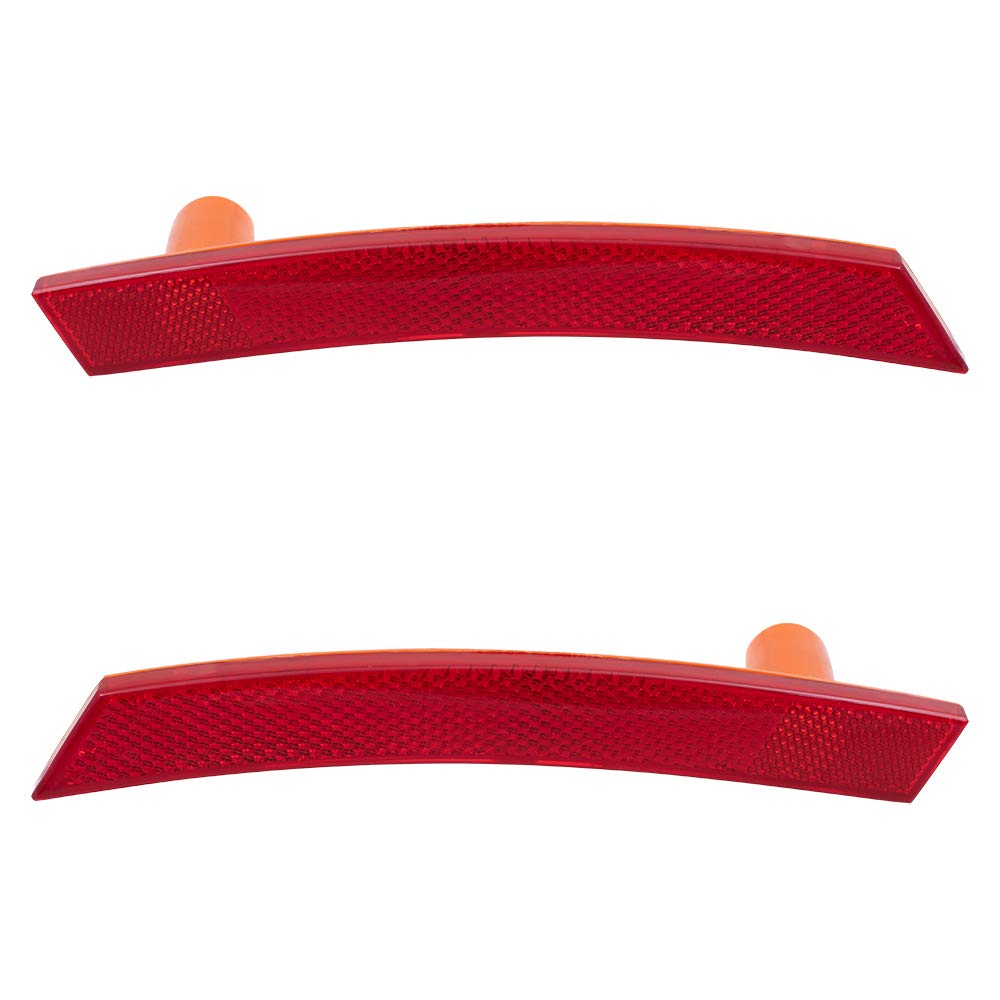 Brock Replacement Driver And Passenger Rear Park Signal Side Marker Lights Lamps Compatible With 2002-2008 Cooper & S 6314716587