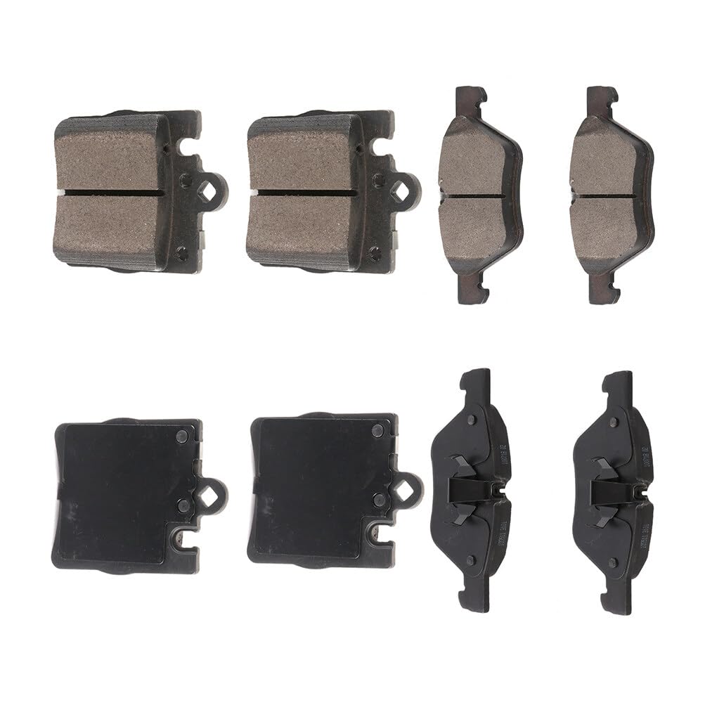 Automuto 8Pcs Front & Rear Semi-Metallic Disc Brake Pads Set D876 D853 For Mercedes-Benz Clk320 Clk430 E300 E320 E430