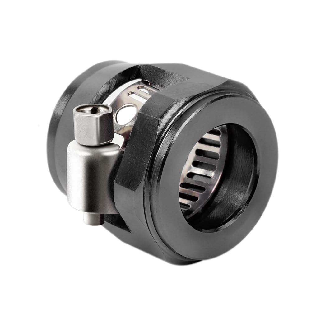 Aurorasters 8AN Flexible Rubber Hose Pipe Clamps 5PCS Hose Finisher Clamps Connector with Screw Band for 1/2 Fuel Line Aluminum