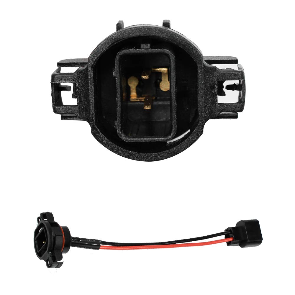 Huiqiaods 5202 H16 Extension Wire Harness Socket For Headlights Fog Lights Retrofit Work Use,(Pack Of 2)