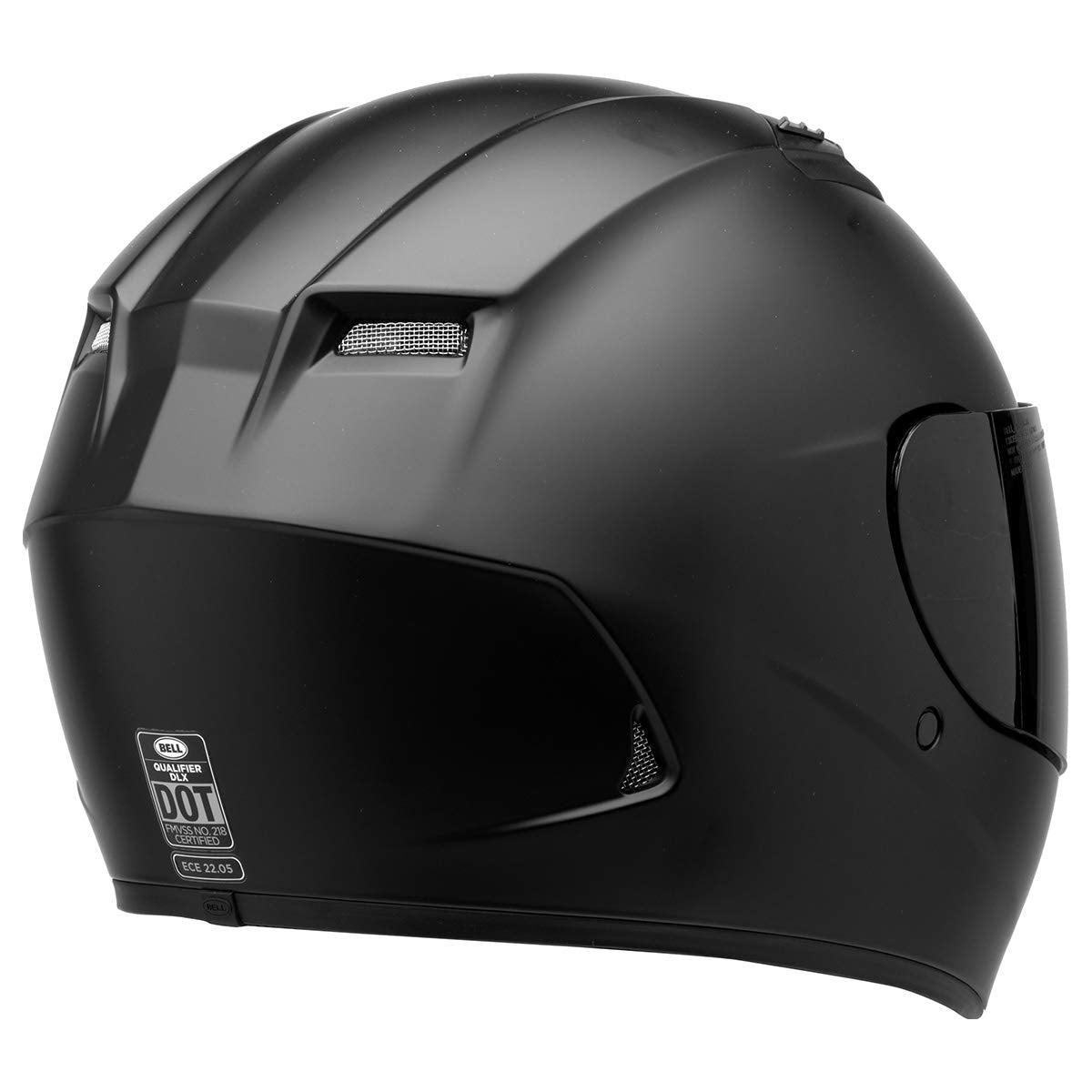 Bell Qualifier DLX Full-Face Motorcycle Helmet (Blackout Matte Black, X-Large)