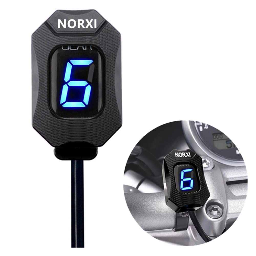Motorcycle Gear Indicator for Kawasaki ER6N V650 Ninja 300 Z1000SX Moto 1-6 Gear Display ECU Plug LED Digital Display Waterproof