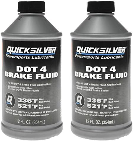 Quicksilver 8M0128415 Dot 4 Brake Fluid - 12 Ounce (Pack Of 2)
