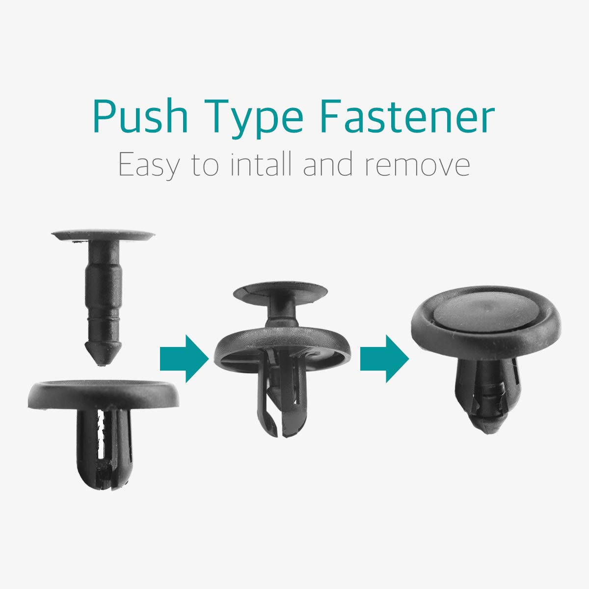 Lantee 10 Pcs Engine Under Cover Push-Type Retainer Clips For Toyota & Lexus 90467-07201