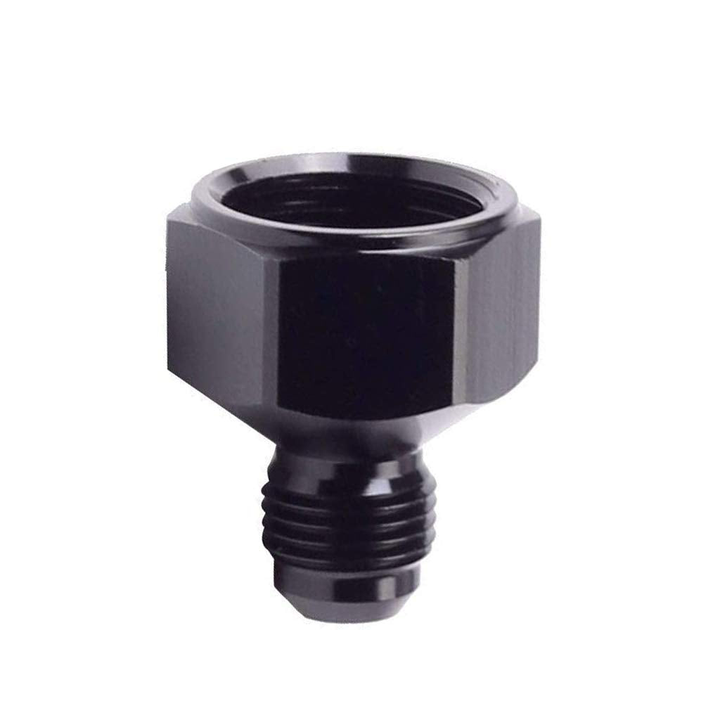 Female An10 10An To An6 6An Male Flare Reducer Fitting Adapter (Black, 2 Pieces)