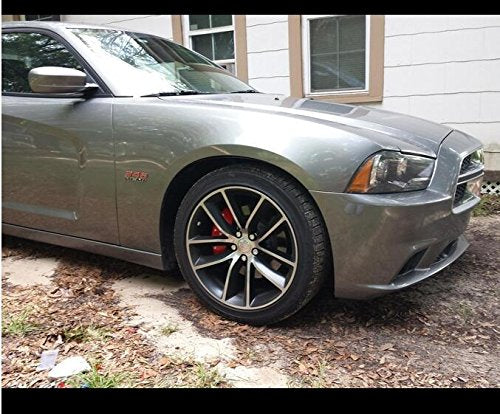 Yoaoo 2X Red Oem 345 Emblem Badges 3D Logo Replacement For 300C (2Red)