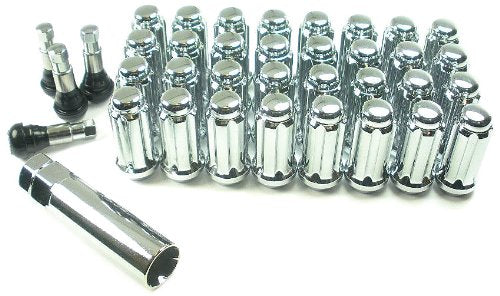 West Coast Accessories W5896St 9/16'' Spline Closed End Wheel Truck Lug Nut Installation Kit - 8 Lug