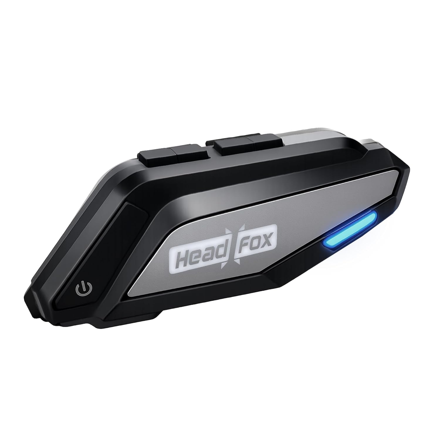 Headfox F20 Smart Helmet Bluetooth Device With Mic | Voice Assistant & Siri Support | Noise Cancellation | Long Battery Backup |