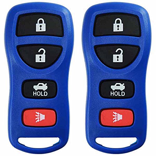 2X Keylessoption Key Fob Replacement For 2002 2003 2004 2005 2006 2007 2008 2009 2010 2011 2012 2013 2014 2015 2016 2017 Nissan Altima Maxima Infiniti Remote, 4-Button Kbrastu15, Self Programming
