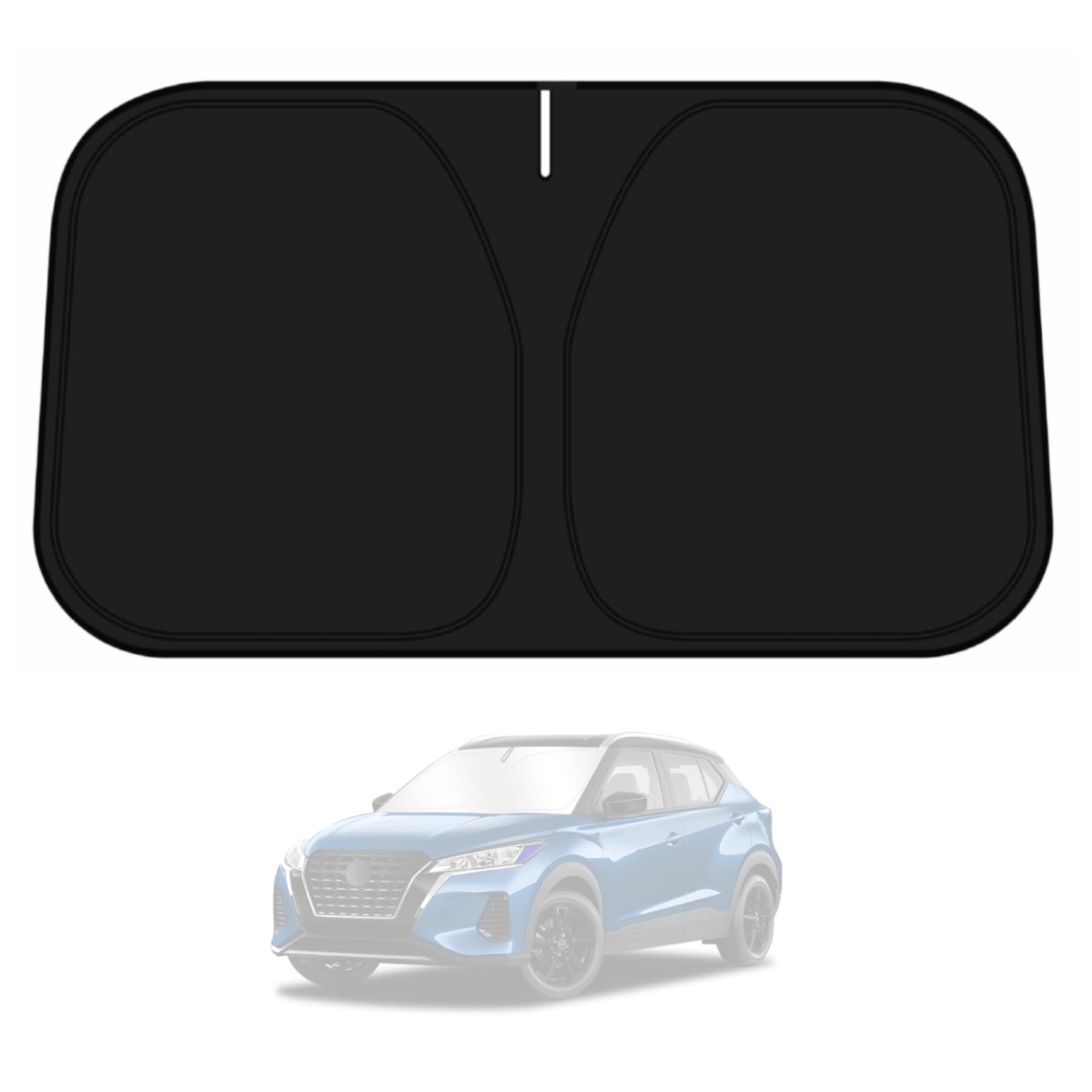 D-Lumina Windshield Sun Shade For 2018-2024 Nissan Kicks Accessories, Front Window Sunshade Sun Visor Protector Block Uv Rays He