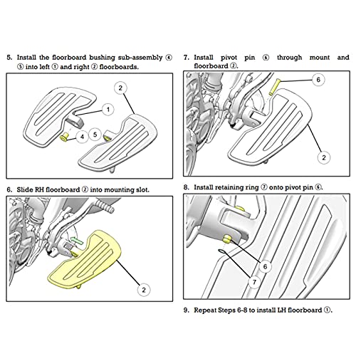 Aramox Motorcycle Footpeg,Aluminum Front Rider Floorboards Foot Pegs Footboard Accessory Kit Fit for Indian Scout/Sixty/Bobber 2