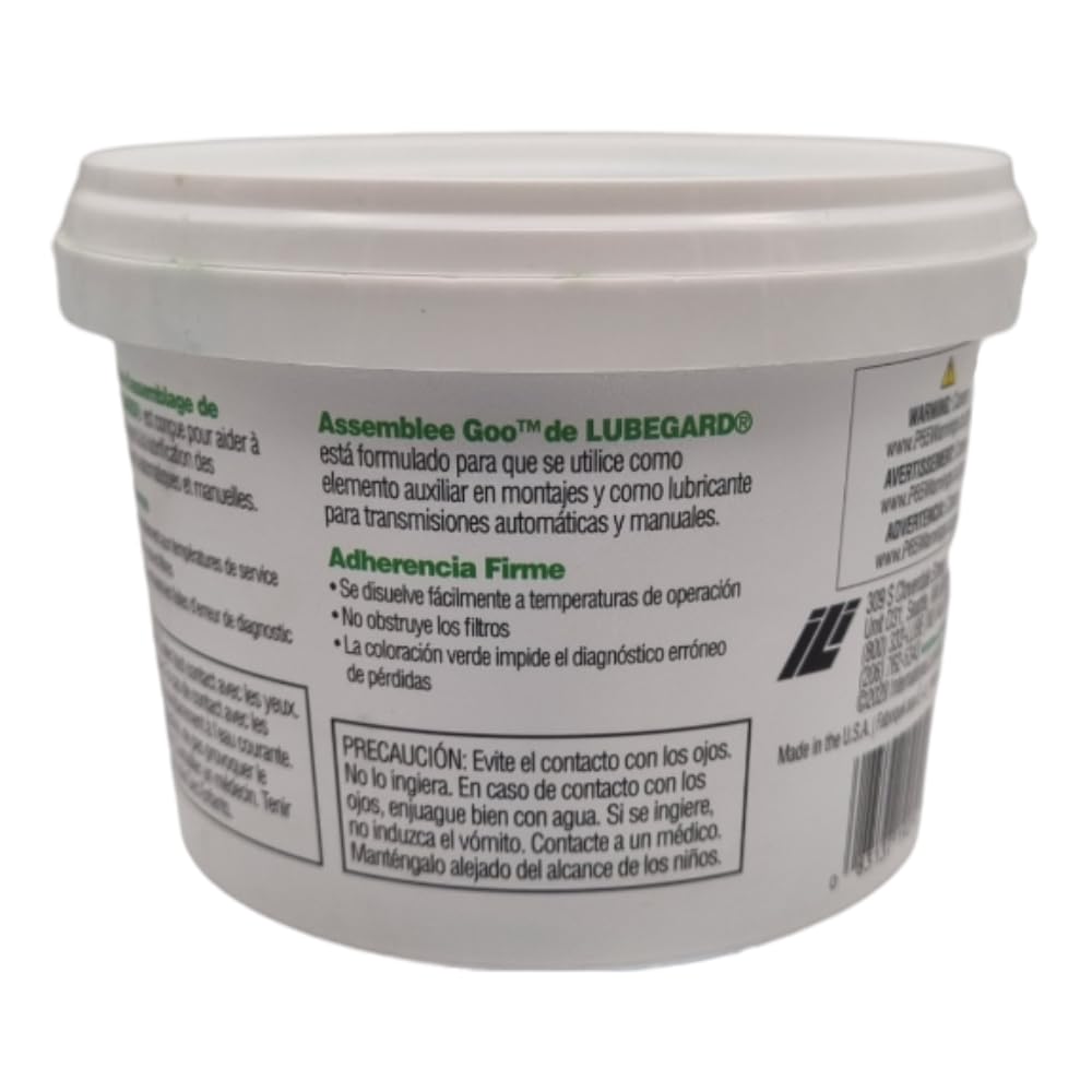 Lubegard 19250 Assemblee Goo, Green, Firm Tack Lubricant, 16 Oz.