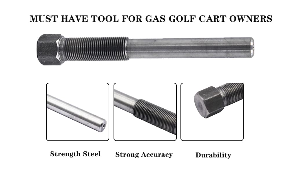 Mgwill Ezgo Golf Cart Drive Clutch Puller Bolt Removal Tool Compatible With E-Z Go 4 Cycle 1994 & Up E-Z Go 2 Cycle 1971-1993
