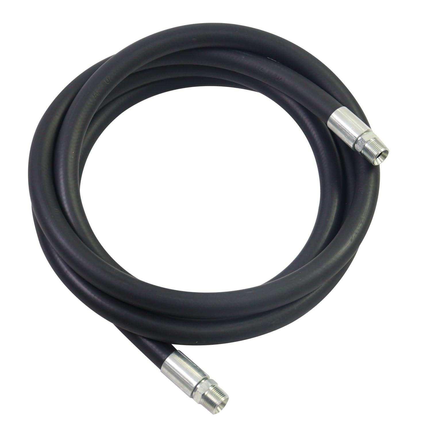PANCYCW 3/4 X 13.1FT Fuel Transfer Hose,3/4 NPT Fittings Connector Farm 3/4 Inch ID Fuel Hose for Dispensing Diesel Gasoline Ker