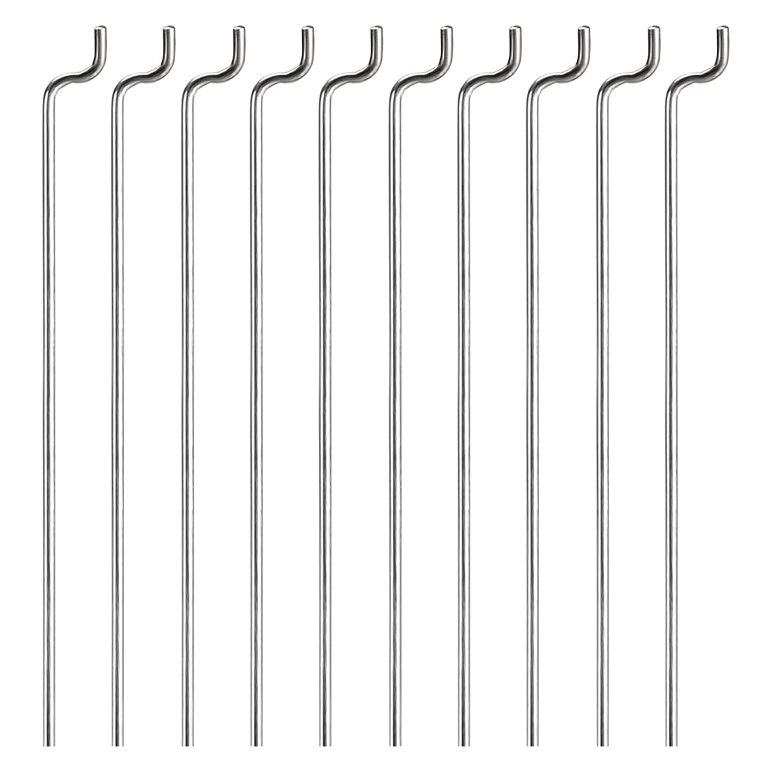 Uxcell 1Mm X 400Mm (15.7 Inch) Steel Z Pull/Push Rods Parts For Rc Airplane Plane Boat Replacement (Pack Of 10)