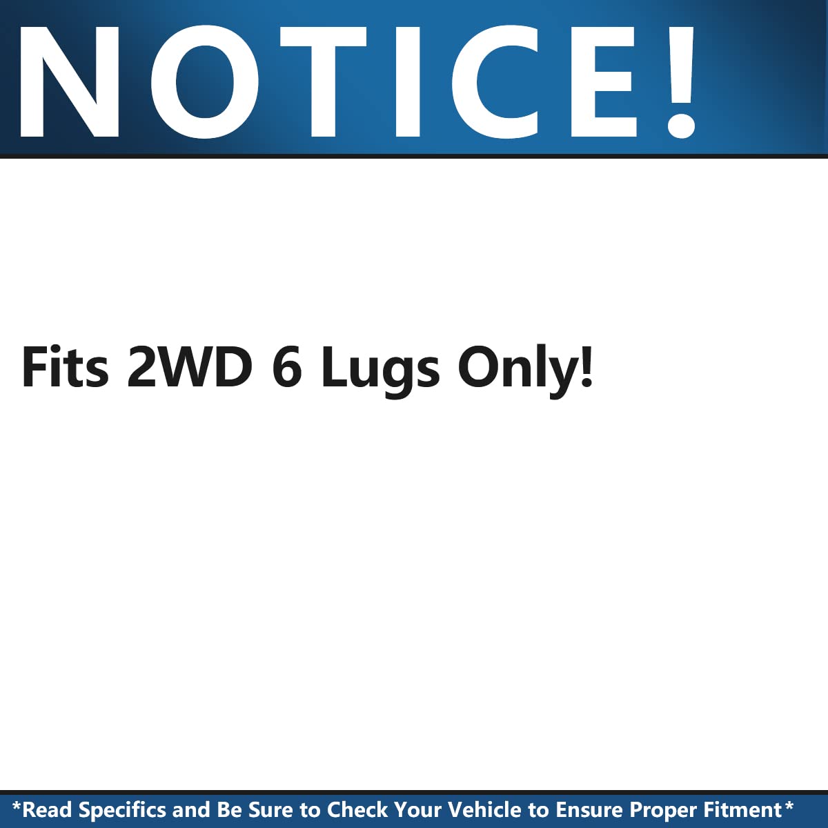 Detroit Axle - 2Wd Front Wheel Bearing Hubs For Chevy Gmc Silverado Sierra Avalanche Yukon Xl 1500 Hd Tahoe Savana Express 2500