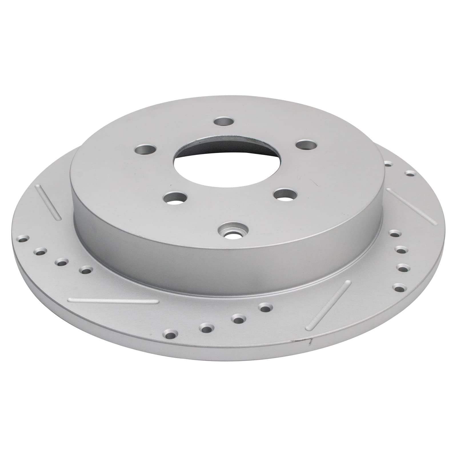 Trq Performance Rear Drilled Slotted Coated Brake Rotor Set For Gm New
