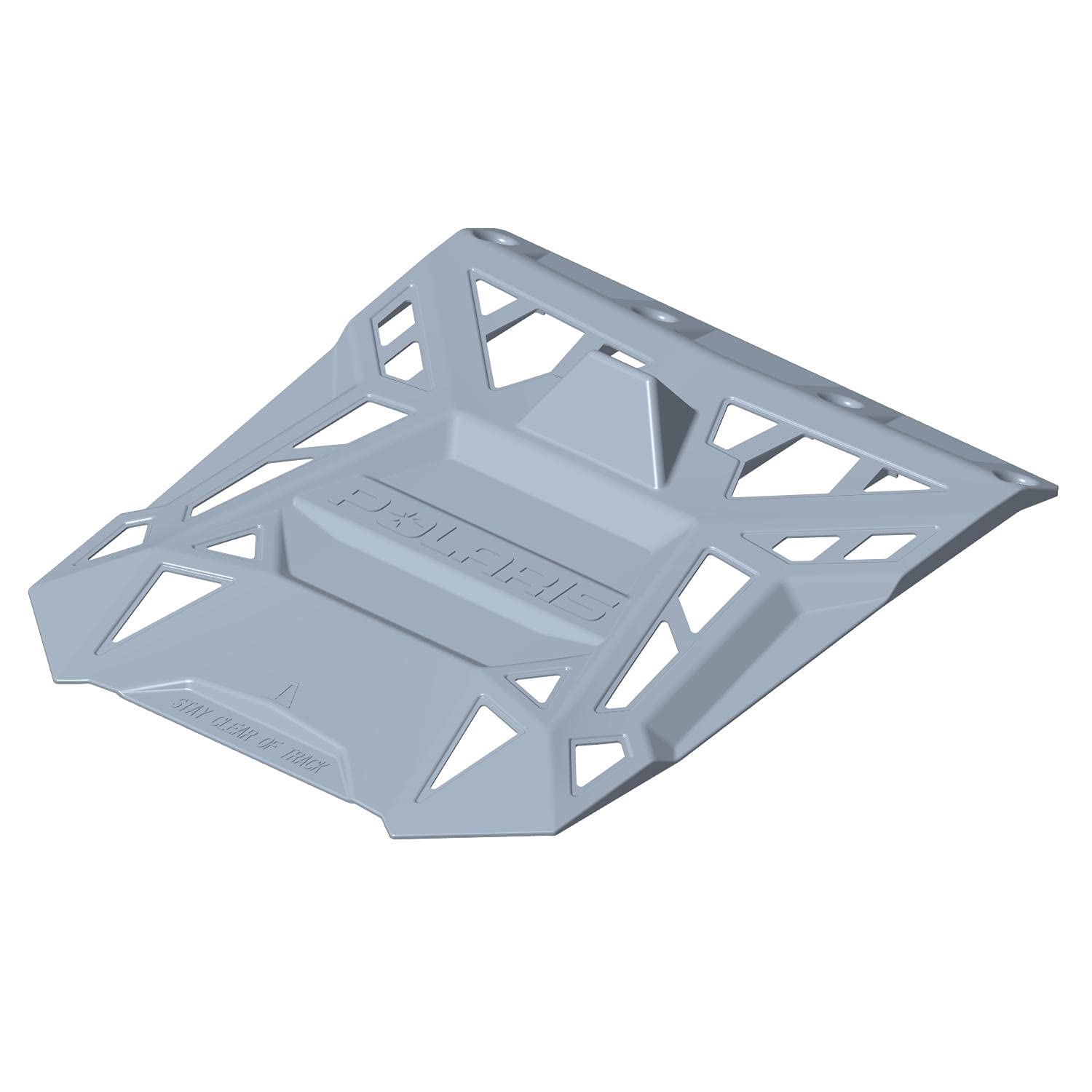 Polaris Snowmobile Snow Flap with Holes, Gloss Black, Genuine OEM Part 5456130070, Qty 1