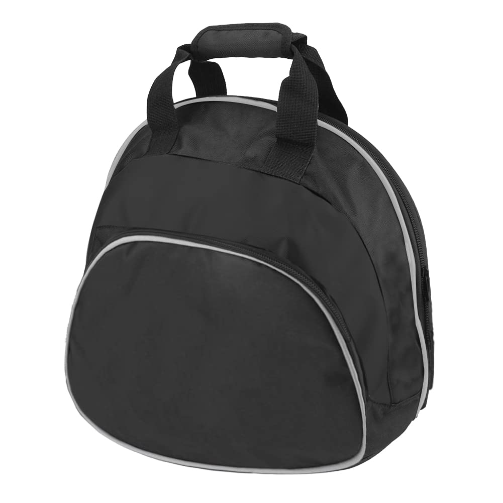 Ruihisong Helmet Bag,Motorcycle Helmet Bag,Helmet Storage Bag With Silver Piping,Small Item Storage Pocket,Two-Way Zipper,Carrying Handle And Cashmere Lining