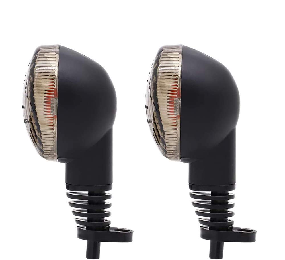 Motoparty Motorcycle Turn Signals For Kawasaki Ex250R Ninja 250R Klx250S Klx250Sf Vn650 Vulcan S Front/Rear Turn Signal Indicator Light Blinker Lamp Motorcycle, (Smoke Shell)