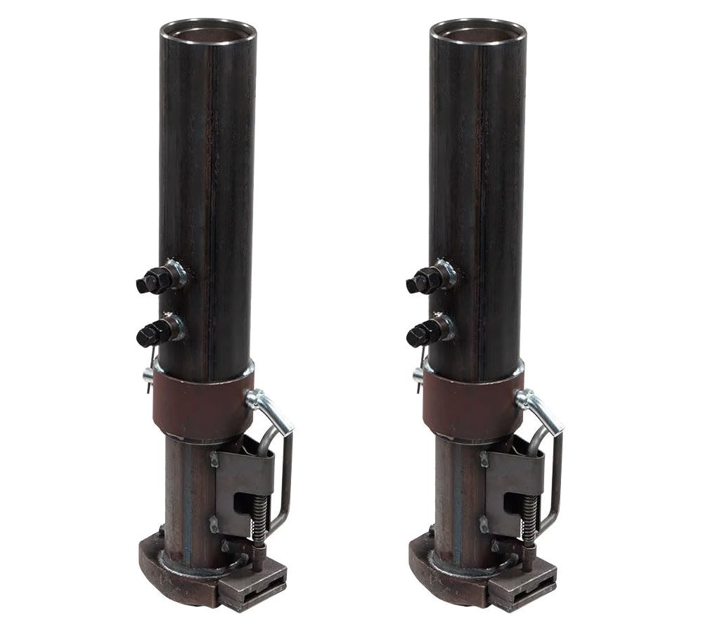 Mytee Products 2 Pack Round Gooseneck Trailer Coupler w/Load Bearing Pin Set Compatible w/ 2-5/16 Hitch Ball 30,000 Lbs WLL, Cou