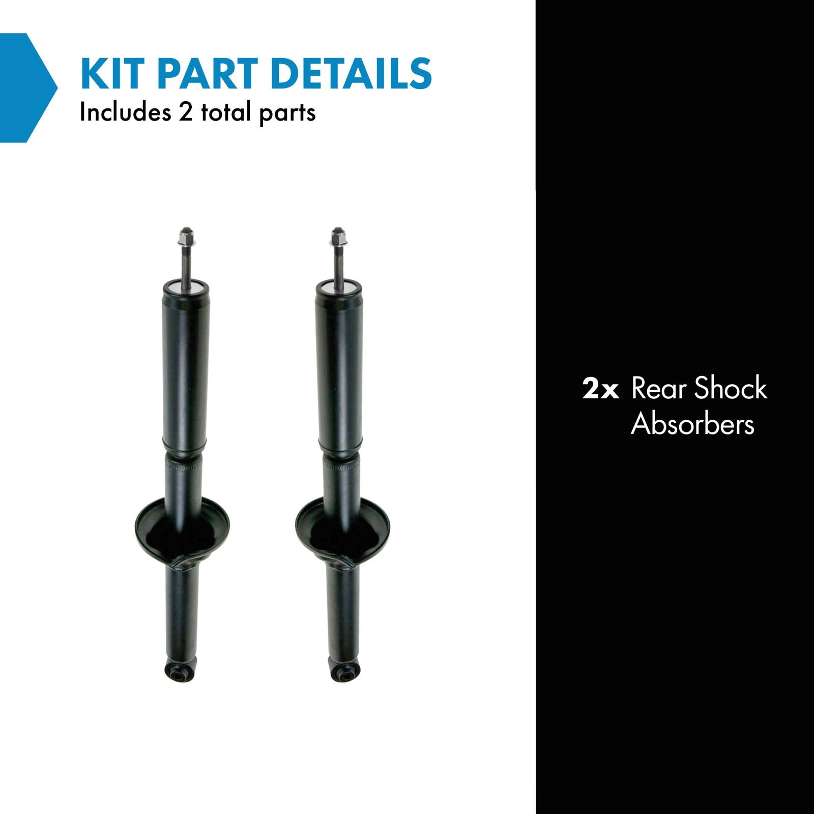 Trq Rear Shock Absorber Set Compatible With 1997-2001 Honda Cr-V