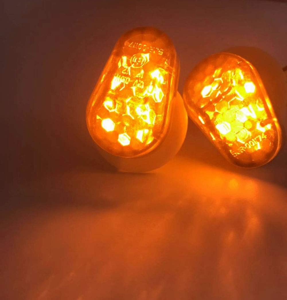 Samdo Motorcycle Flush Mount Led Turn Signals Smoke For Yamaha Fz1 Fz6 Fzr Fazer Yzf R1 R6 R6S Fz1 Fz6 Fz8 Fazer Xj6 Mt03