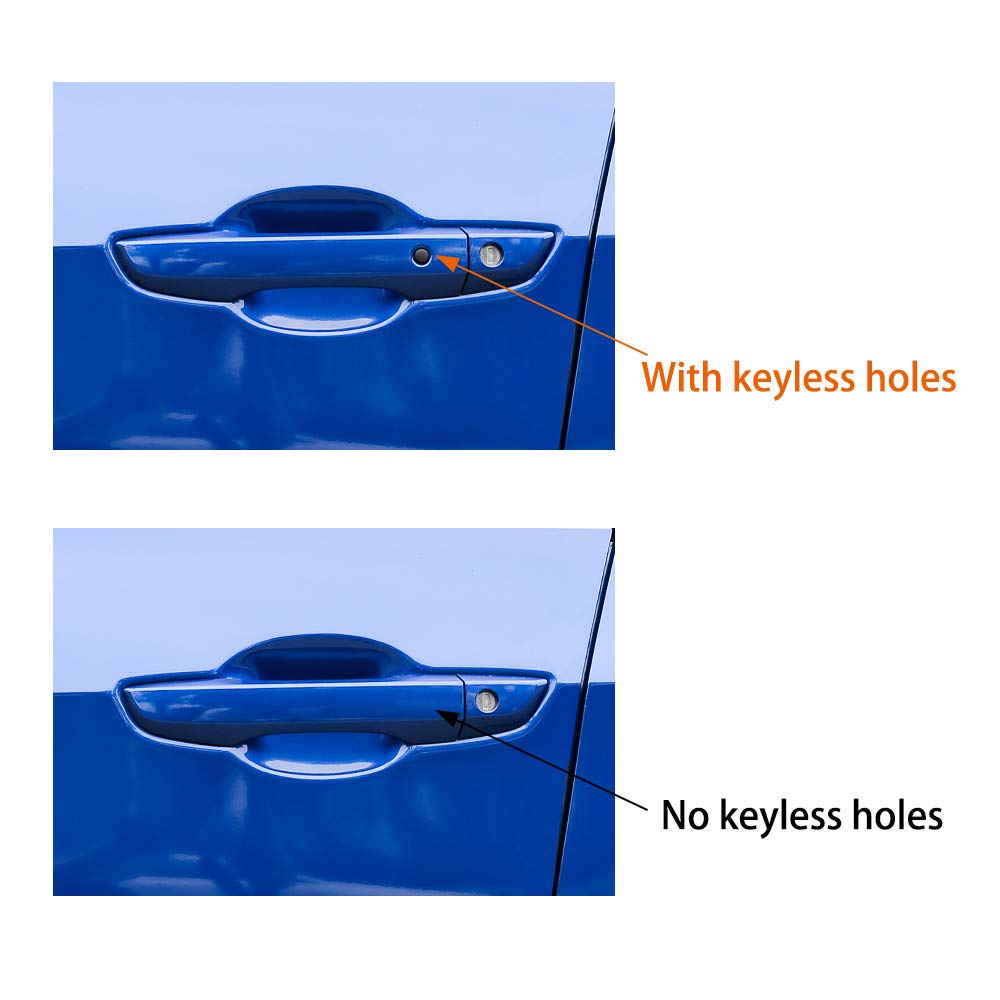 Thenice For 10Th Gen Civic Carbon Fiber Grain Door Handle Cover Exterior Decoration Compatible With Honda Civic 2017 2018 2019 2