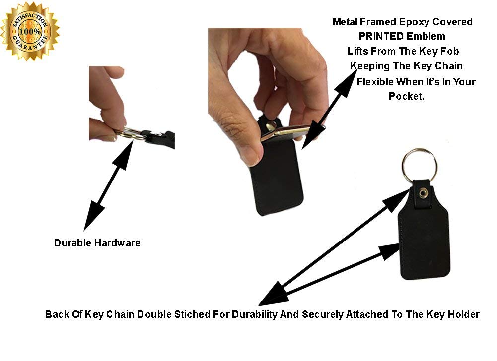 Brotherhood 1973-1978 Compatible with Trans Am Bird Emblem Design Martinique Blue Keychain Key Holder Key Ring For Men Heavy Dut