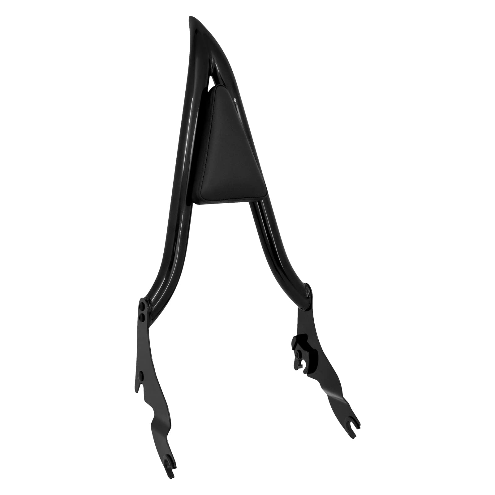 Hcmotorku Motorcycle Rear Sissy Bar Detachable Passenger Backrest With Cushion Pad Fit For Harley Touring Road King Street Glide