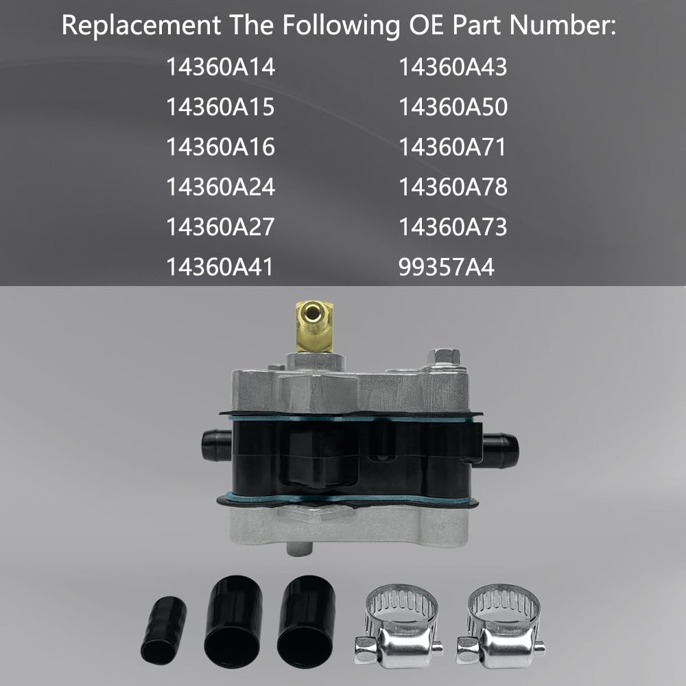 QFISH Fuel Pump for Mercury Outboard 2-Stroke 30-300 HP, Replaces 14360A16, 14360A41, 14360A43, 143