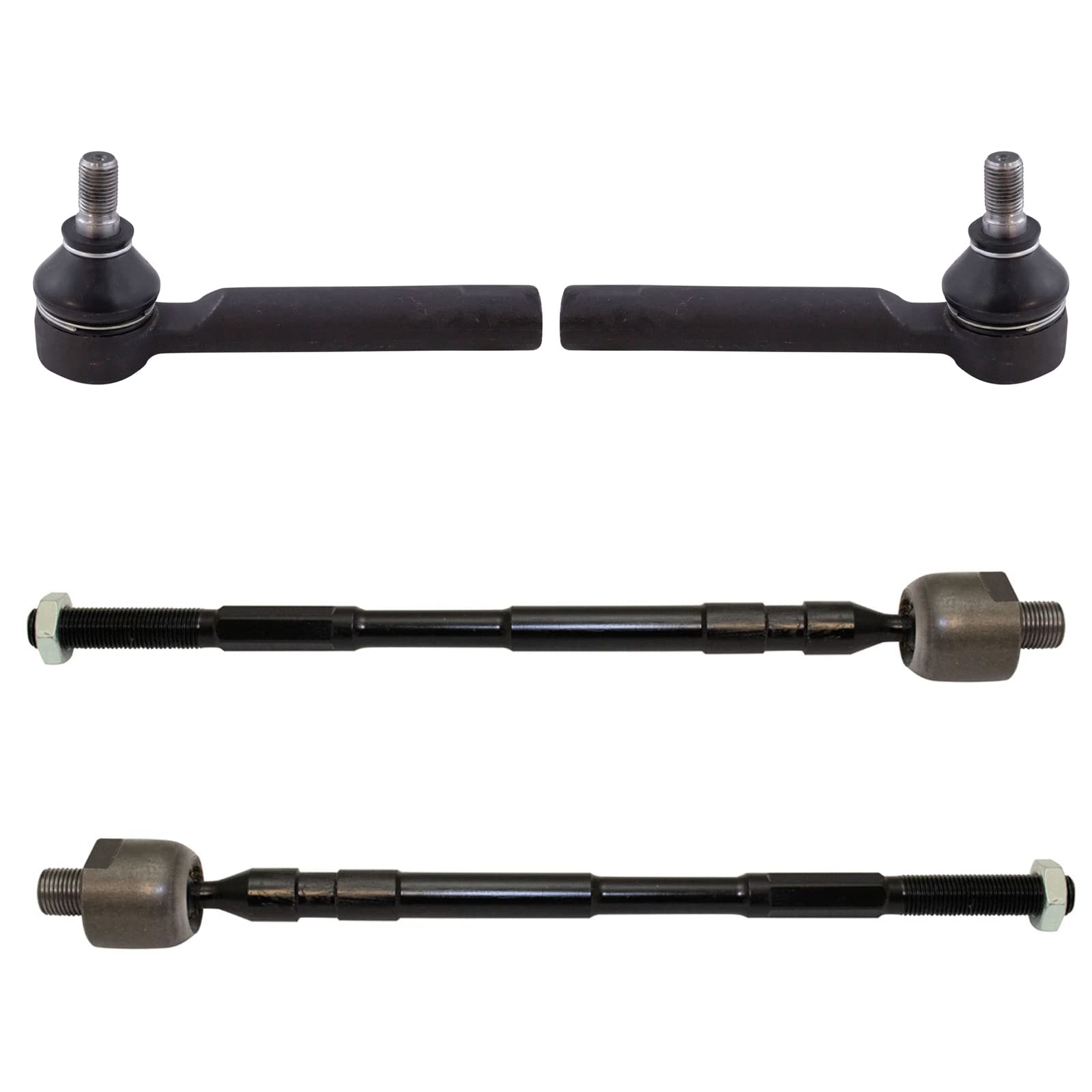 Trq Front Inner And Outer Tie Rod Set Compatible With 2009-2013 Subaru Forester 2015-2019 Wrx