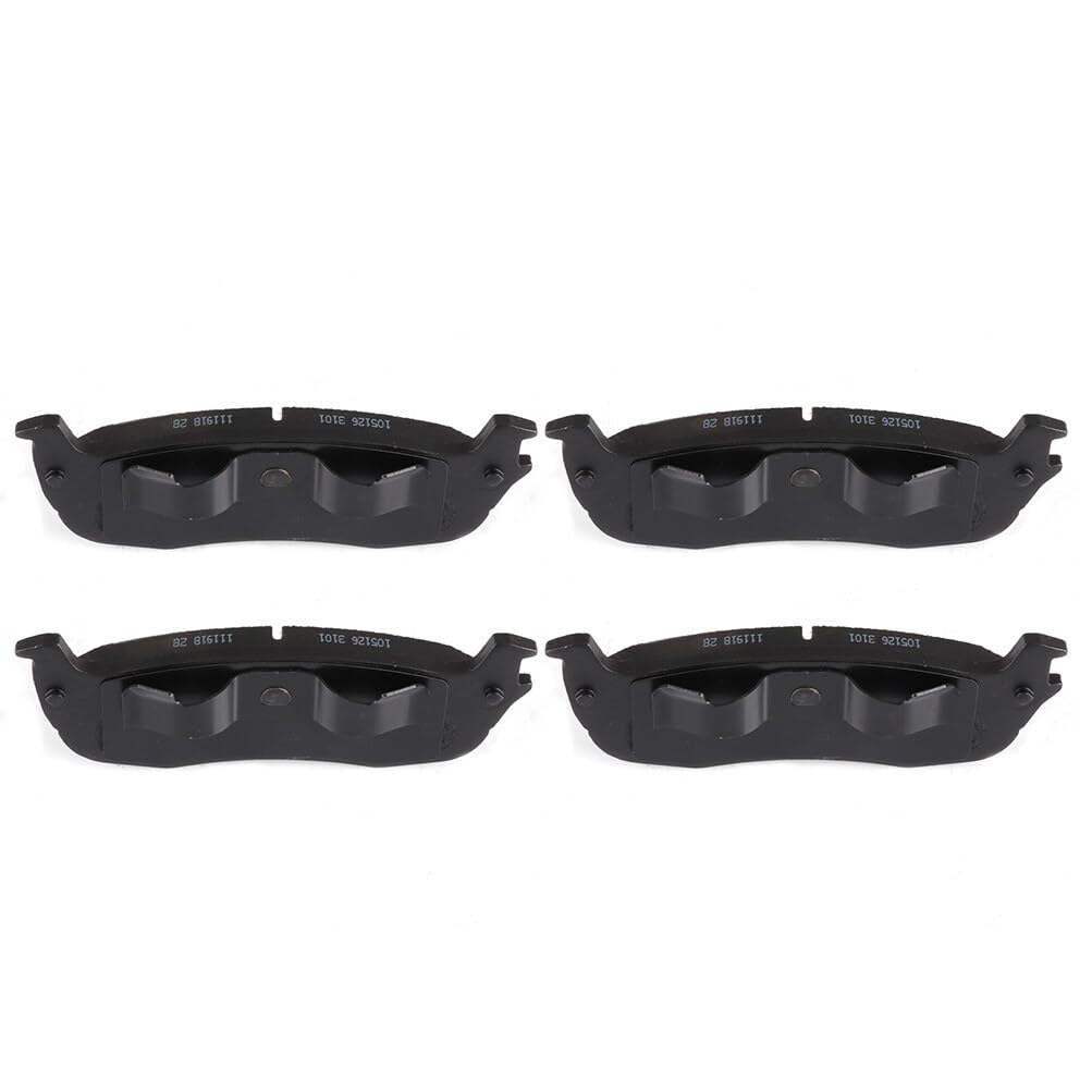 Eccpp D879-7584 4Pcs Rear Semi Metallic Disc Brake Pad Set - Fit For Ford Expedition 1997-2002, F-150 1999-2003, F-250 1998-1999