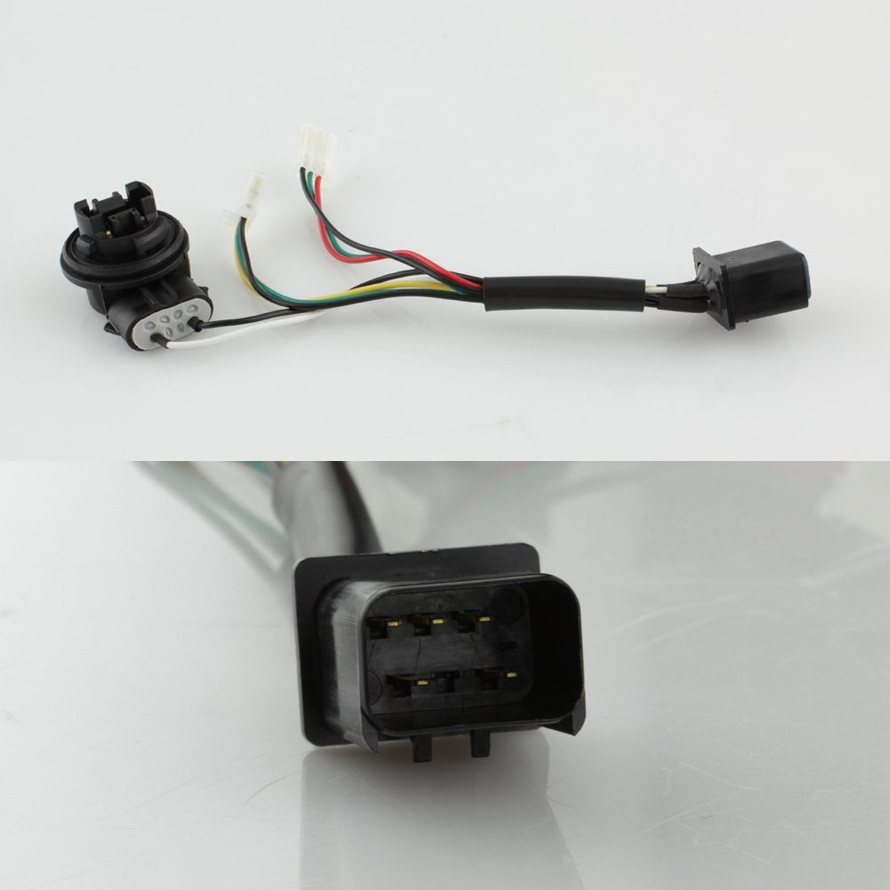 Akkon - For 03-06 Dodge Ram 1500 2500 3500 Led Drl Light Tube Black Smoked Tail Brake Light Lamp Assembly