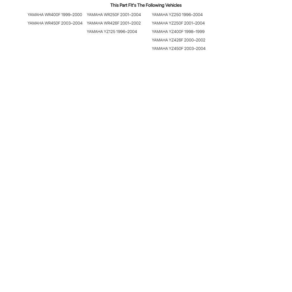 Acerbis Lower Fork Cover Set Black For Yamaha Yz125 1996-2004