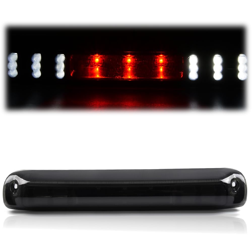 Cheda 3Rd Third Brake Lights, Compatible With 1999 2000 2001 2002 2003 2004 2005 2006 Chevy Silverado/Gmc Sierra, Smoky Lens Bla