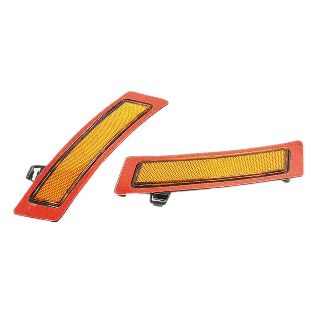 Bright-TECH Series Amber Lens Clip On Skull Front Bumper Side Marker Replacement Reflector Kit Designed For E70 X5 LCI FACELIFT