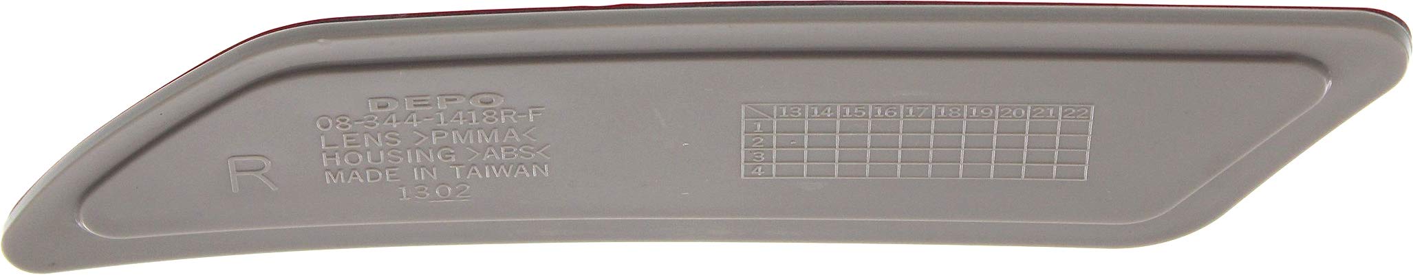 Evan Fischer Front Passenger Bumper Reflector Compatible With 2012-2015 BMW 320i, Fits 2012-2015 335i, Fits 2012-2015 328i, Seda