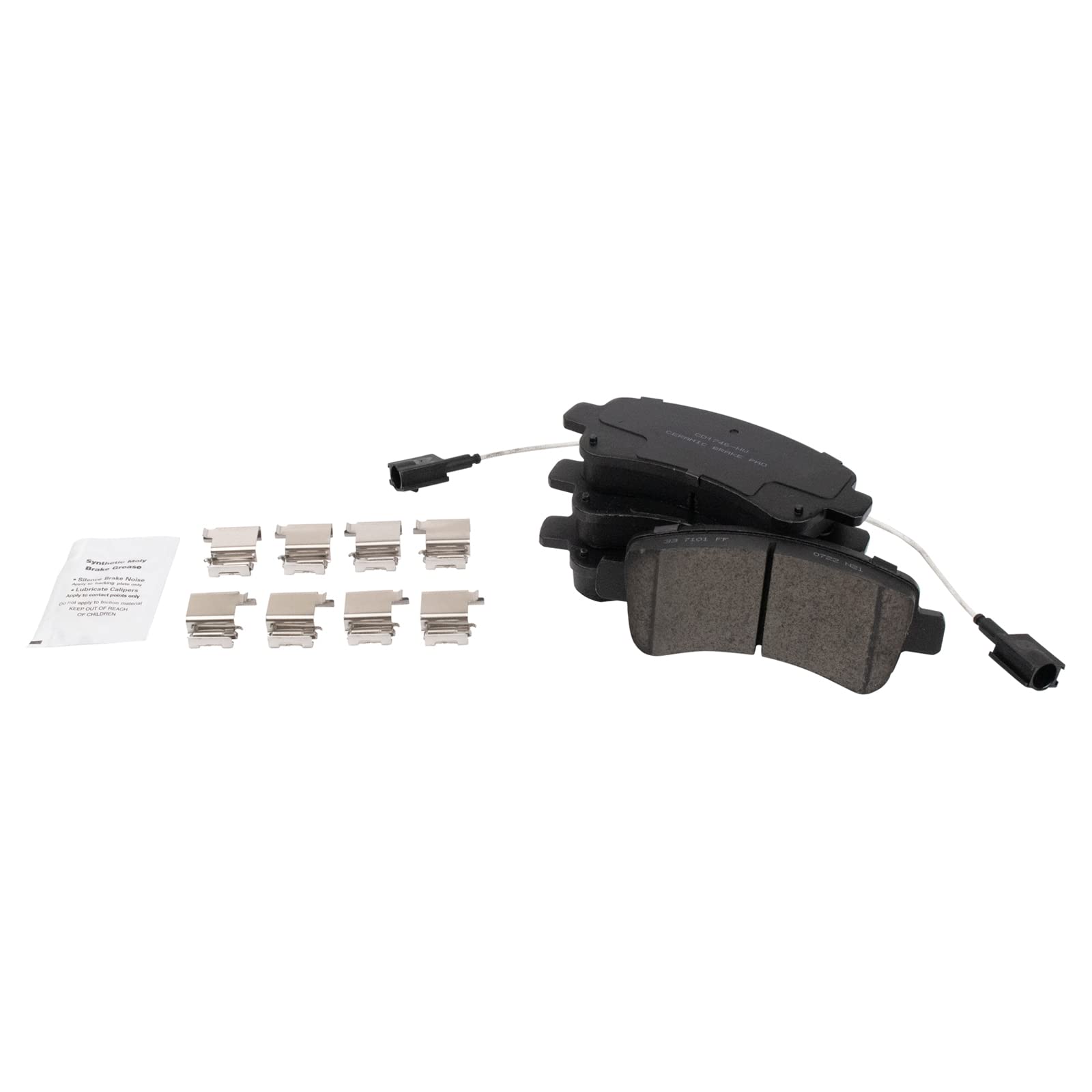 Trq Rear Brake Pad & Rotor Kit Brake Pads Brake Rotor Parking Brake Shoe Set Ceramic Compatible With 2014-2021 Ram Promaster 150
