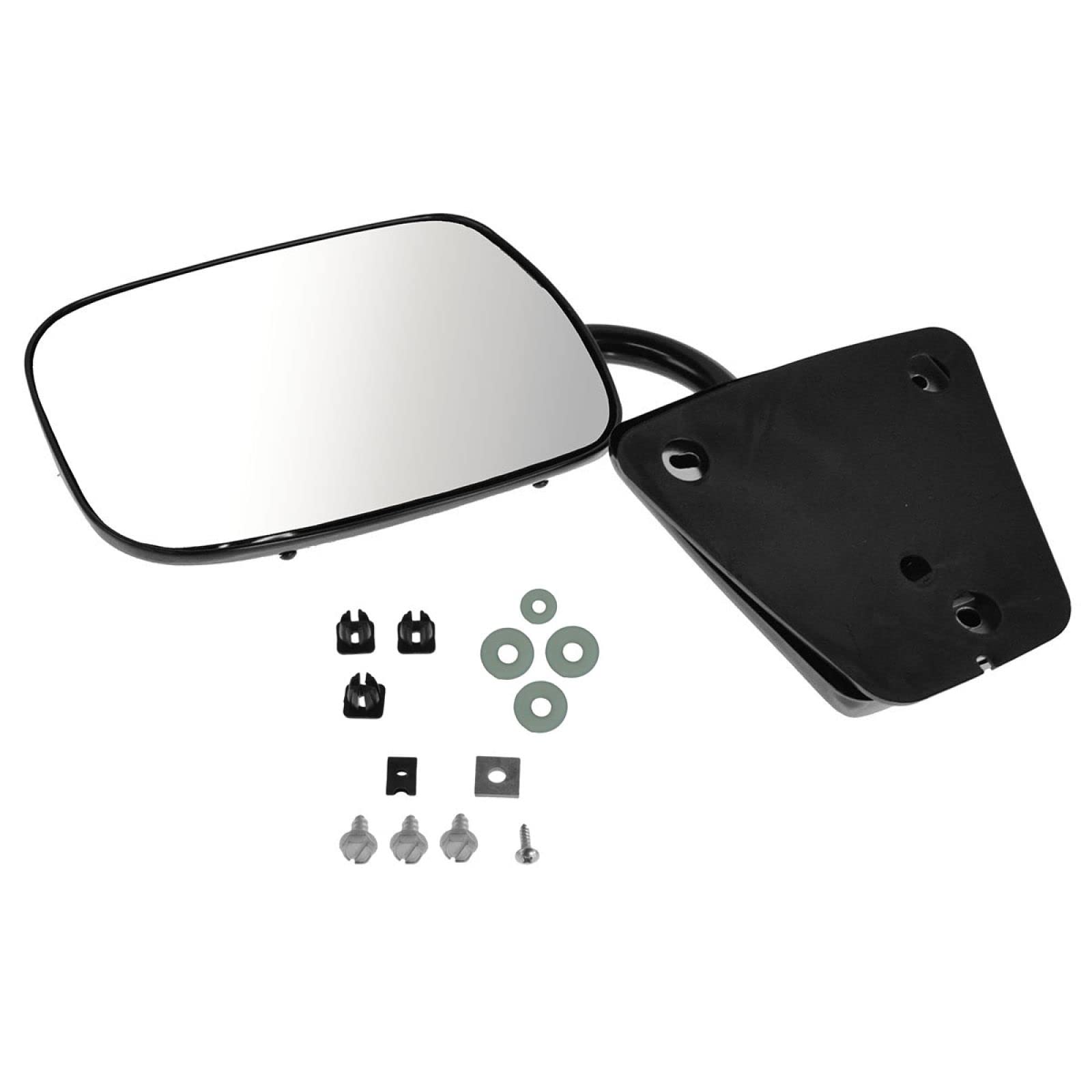 Trq Mirror Without Convex Glass With Black Cover Compatible With 73-91 Chevrolet Gmc Gm1320223